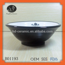 japanese ceramic noodle bowl,Enamel Bowls in Custom Colors,large ceramic bowl black